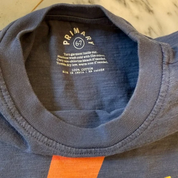 Lot of PRIMARY Kids' Clothing Boys Sizes 6 / 7 - Graphic Tee, Shorts (2), Pants - Picture 13 of 14